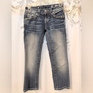 Miss Me Black Cropped Jeans